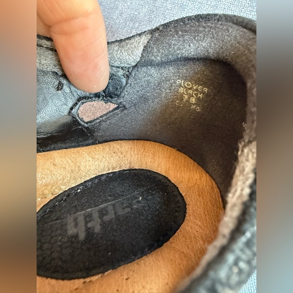 Earth Plover Sandals Shoes Woman’s SZ 7 Black Leather Lace Up Casual Comfort - Picture 9 of 10